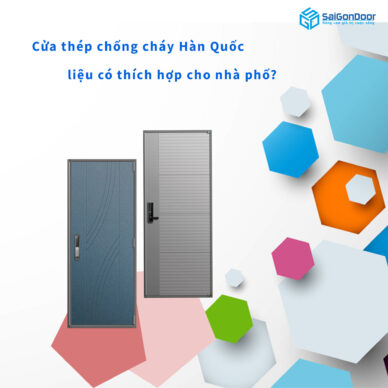 Cửa thép Hàn Quốc an toàn, màu sắc đa dạng