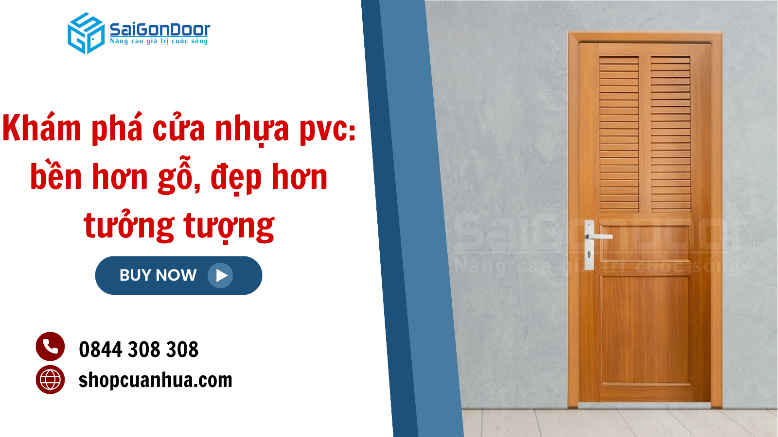 Khám phá cửa nhựa pvc: bền hơn gỗ, đẹp hơn tưởng tượng
