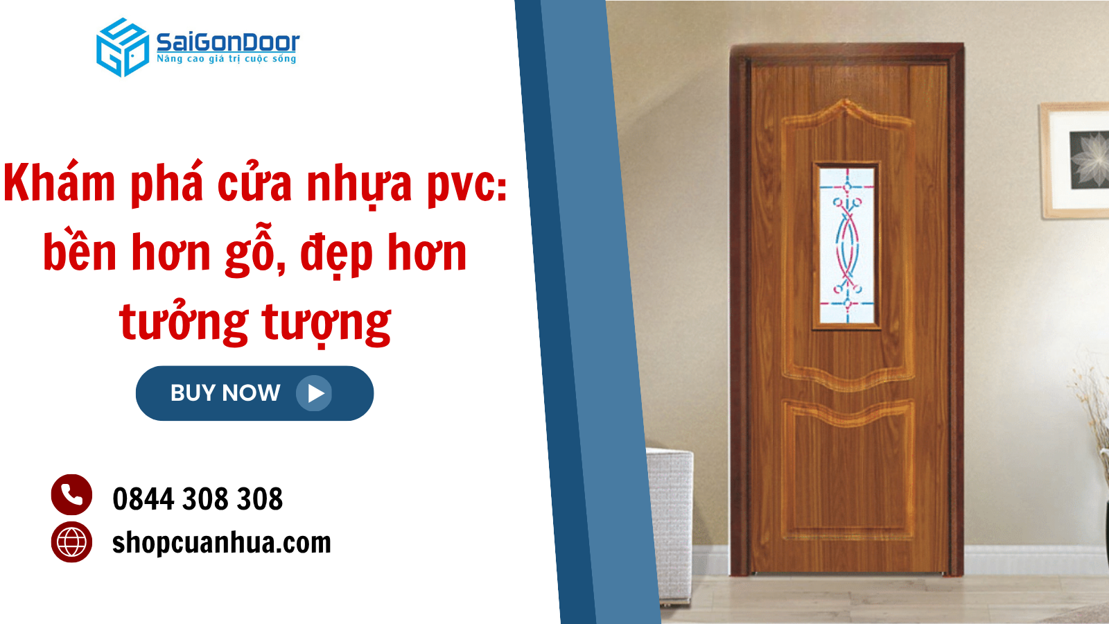 Khám phá cửa nhựa pvc: bền hơn gỗ, đẹp hơn tưởng tượng