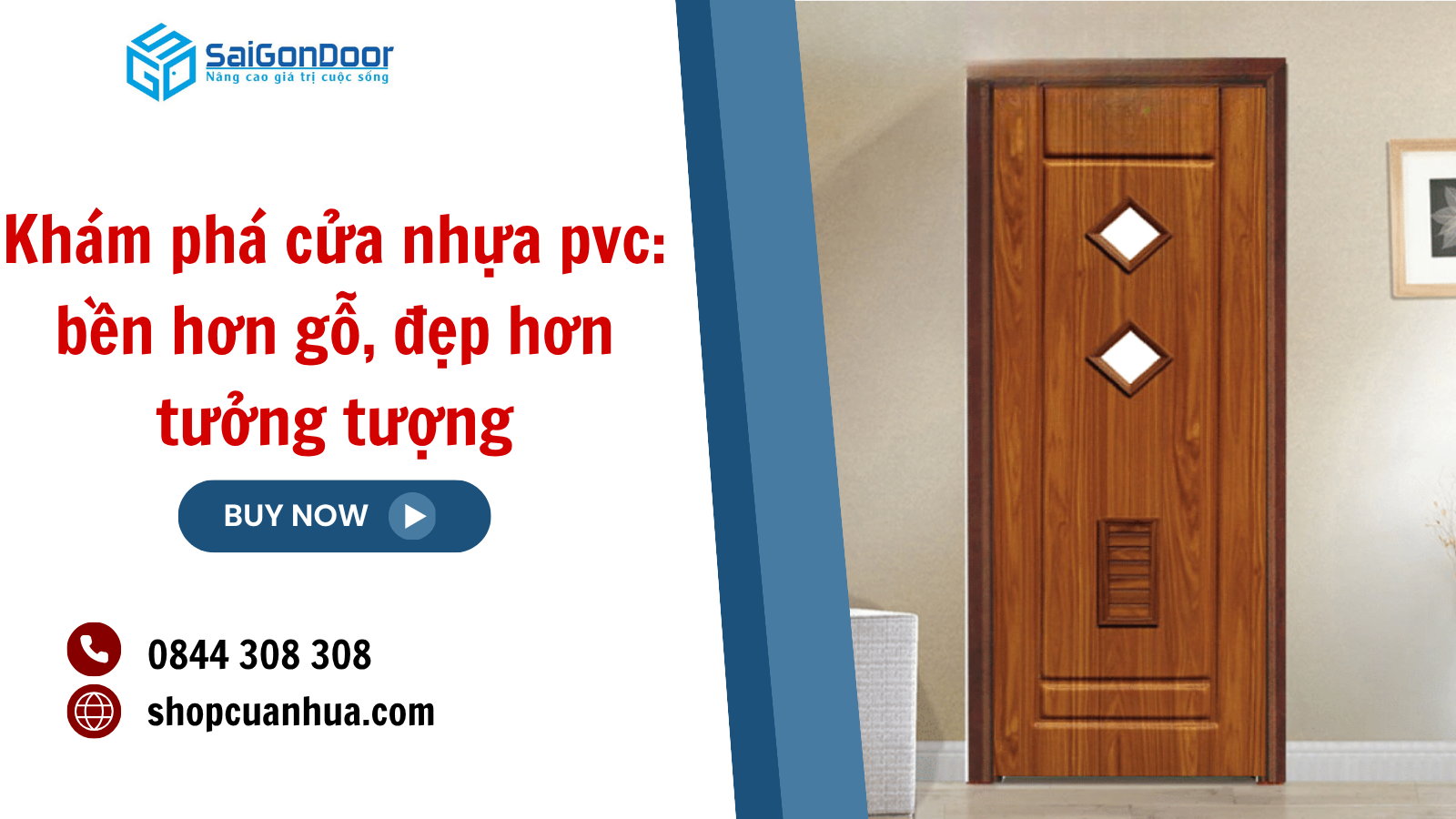 Khám phá cửa nhựa pvc: bền hơn gỗ, đẹp hơn tưởng tượng